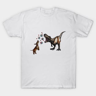 T-Rex vs Sausage dog T-Shirt